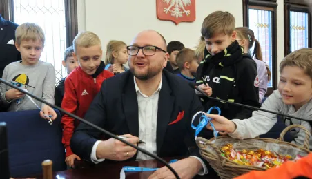 Wizyta uczniów SP32 w Urzędzie Miasta Torunia