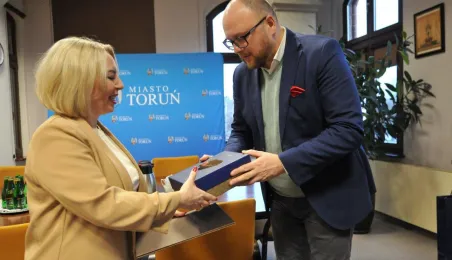 Prezydent Torunia i trenerka Gabrieli Dorota Sadowska