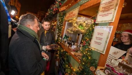 Robert Makłowicz na Toruńskim Jarmarku Bożonarodzeniowym