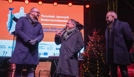 Robert Makłowicz na Toruńskim Jarmarku Bożonarodzeniowym