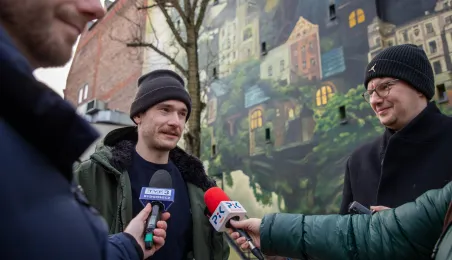 Odsłonięcie muralu "Piecza toruńska", 6.12.2024 r.