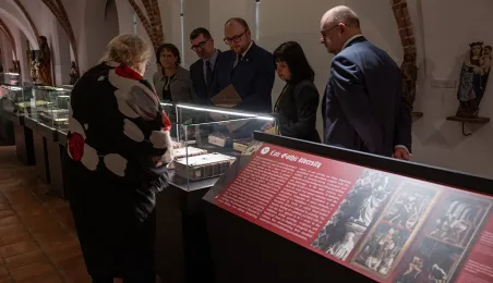 Oprawy gotyckie na wystawie 