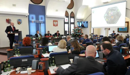 Prezydent Paweł Gulewski podczas sesji budżetowej