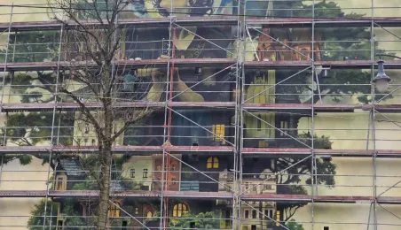 Mural "Piecza toruńska" - prace, 1.12.2024 r.