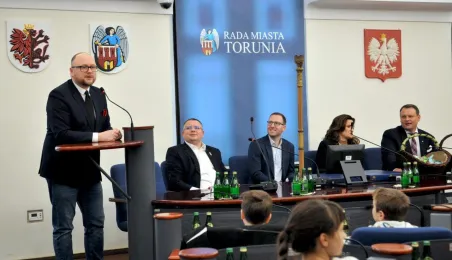 Prezydent Paweł Gulewski i radni Rady Miasta Torunia