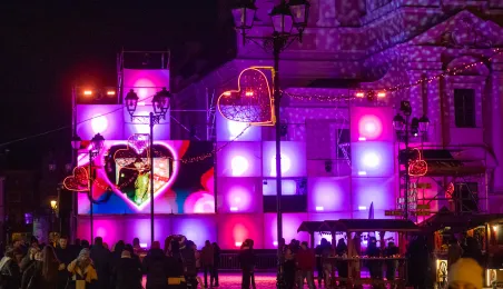 Walentynkowy wieczór w Rynku Staromiejskim