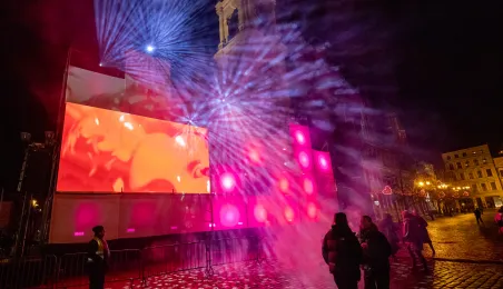 Walentynkowy wieczór w Rynku Staromiejskim