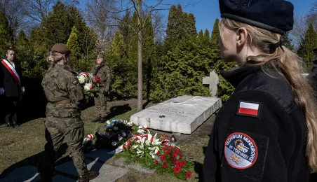 Urodzinowe kwiaty dla gen. Zawackiej, 19.03.2025 r.