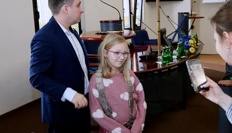 Uczniowie SP 12 w Urzędzie Miasta Torunia, 12.03.2025 r.