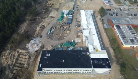 Budowa szkoły podstawowej przy ul. Grasera - stan prac na 12.03.2025 r.