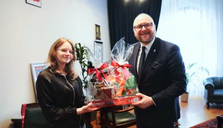 Spotkanie Prezydenta Gulewskiego z bohaterką