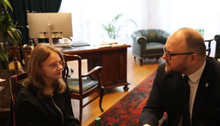 Spotkanie Prezydenta Gulewskiego z bohaterką