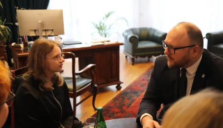 Spotkanie Prezydenta Gulewskiego z bohaterką