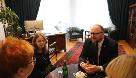 Spotkanie Prezydenta Gulewskiego z bohaterką