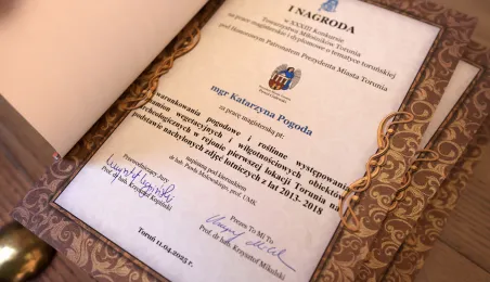 Najlepsze prace magisterskie i dyplomowe o Toruniu - wręczenie nagród