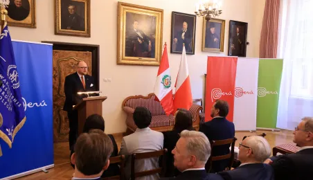 Wręczenie nominacji konsulowi honorowemu Peru w Toruniu