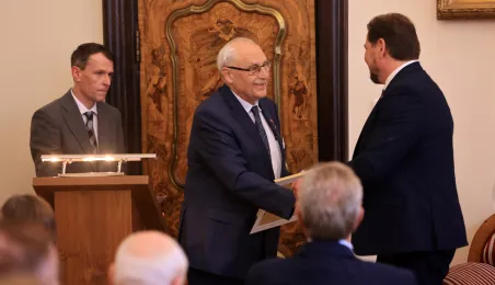 Wręczenie nominacji konsulowi honorowemu Peru w Toruniu