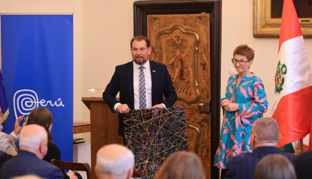 Wręczenie nominacji konsulowi honorowemu Peru w Toruniu