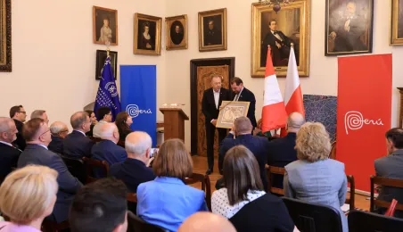 Wręczenie nominacji konsulowi honorowemu Peru w Toruniu