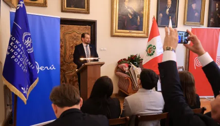 Wręczenie nominacji konsulowi honorowemu Peru w Toruniu