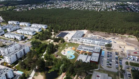 Przedszkole i powstająca szkoła przy ul. Grasera