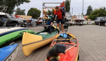 Kajakarze dopłynęli do Torunia, 7.08.2025 r.