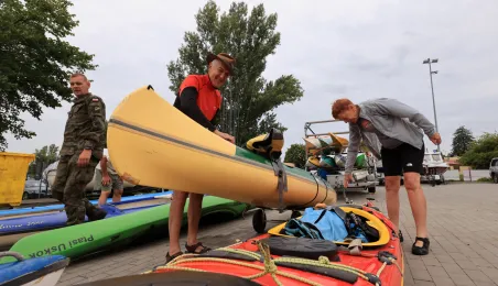 Kajakarze dopłynęli do Torunia, 7.08.2025 r.