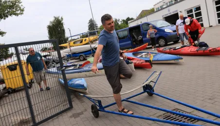 Kajakarze dopłynęli do Torunia, 7.08.2025 r.