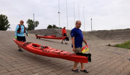 Kajakarze dopłynęli do Torunia, 7.08.2025 r.