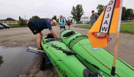 Kajakarze dopłynęli do Torunia, 7.08.2025 r.