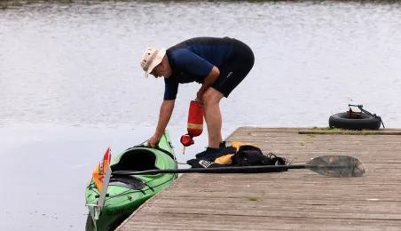 Kajakarze dopłynęli do Torunia, 7.08.2025 r.