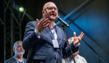 9. Festiwal Wisły - powitanie flisaków w Toruniu