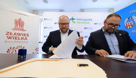 Podpisanie porozumienia komunikacyjnego między Gminą Miasta Toruń i Gminą Zławieś Wielka