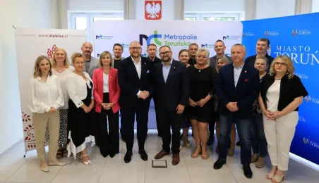 Podpisanie porozumienia komunikacyjnego między Gminą Miasta Toruń i Gminą Zławieś Wielka