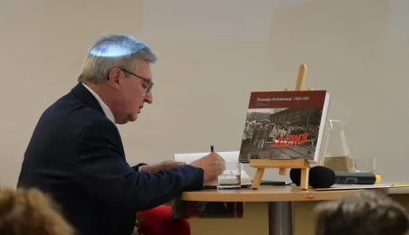 Spotkanie z działaczem toruńskiej "Solidarności" Lechem Różańskim