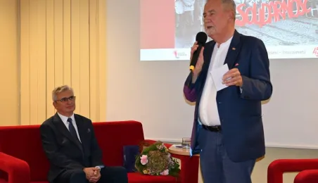 Spotkanie z działaczem toruńskiej "Solidarności" Lechem Różańskim