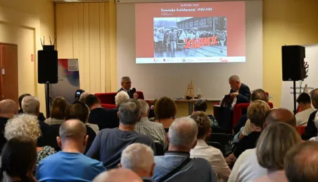 Spotkanie z działaczem toruńskiej "Solidarności" Lechem Różańskim