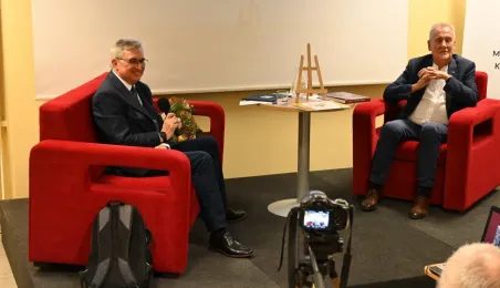 Spotkanie z działaczem toruńskiej "Solidarności" Lechem Różańskim