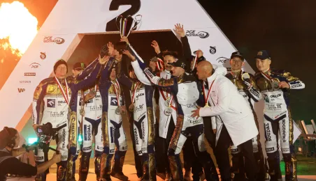 Finał KS Toruń - Motor Lublin - podium, 28.09.2025 r.