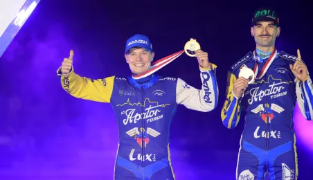 Finał KS Toruń - Motor Lublin - podium, 28.09.2025 r.