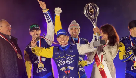 Finał KS Toruń - Motor Lublin - podium, 28.09.2025 r.