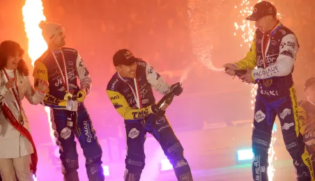 Finał KS Toruń - Motor Lublin - podium, 28.09.2025 r.