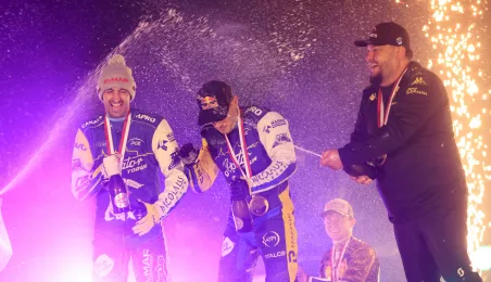 Finał KS Toruń - Motor Lublin - podium, 28.09.2025 r.