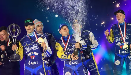 Finał KS Toruń - Motor Lublin - podium, 28.09.2025 r.