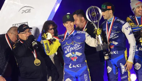 Finał KS Toruń - Motor Lublin - podium, 28.09.2025 r.