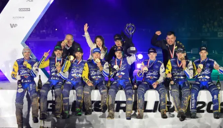 Finał KS Toruń - Motor Lublin - podium, 28.09.2025 r.