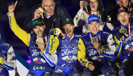 Finał KS Toruń - Motor Lublin - podium, 28.09.2025 r.