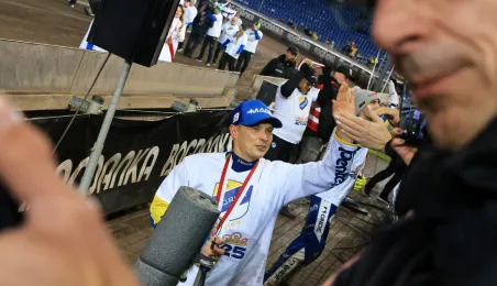 Finał KS Toruń - Motor Lublin - podium, 28.09.2025 r.