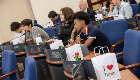  Młodzież z Filadelfii z wizytą w urzędzie