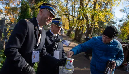 Coroczna kwesta na renowację nagrobków na cmentarzu św.Jerzego